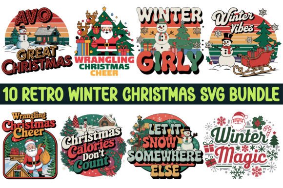 A Brand Designer's Review of the Retro Winter Christmas SVG Bundle