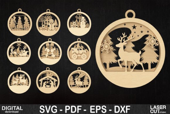A Craftsperson's Review of the Christmas Laser Cut Ornaments Bundle