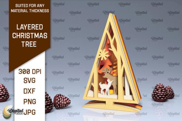 A Designer's Review of the Layered Christmas Tree Laser Cut Design