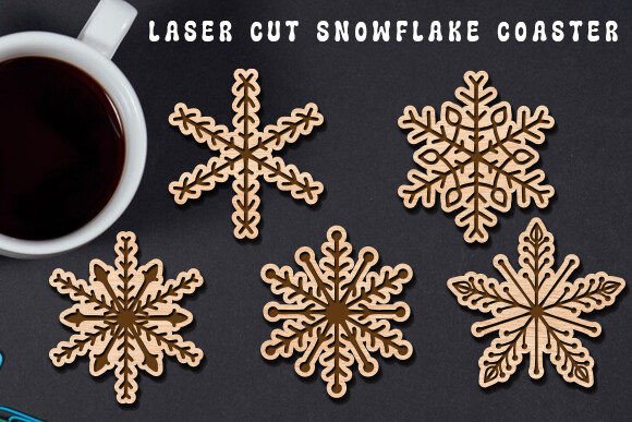 A Graphic Designer's Practical Review of Laser Cut Snowflake Coaster SVG