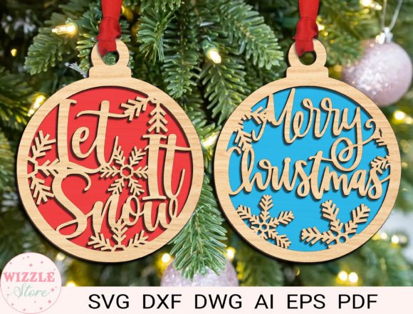 A Laser-Cut Ornament Design Asset for Branded Holiday Content