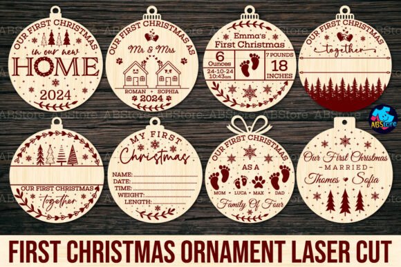 A Laser-Cut Ornament for Your First Christmas Collection