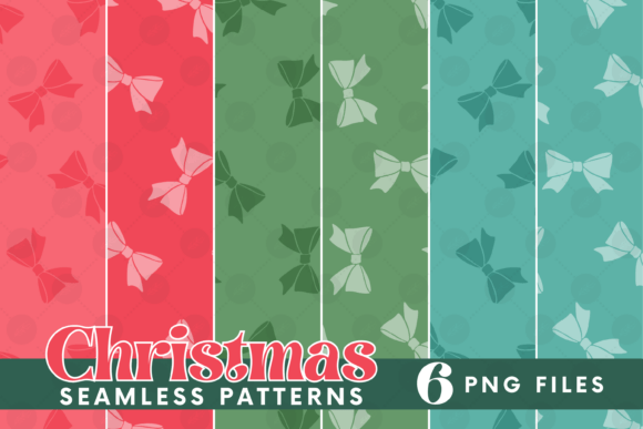 Christmas Pattern Bundle Coquette Bow: A Festive Graphics Gem