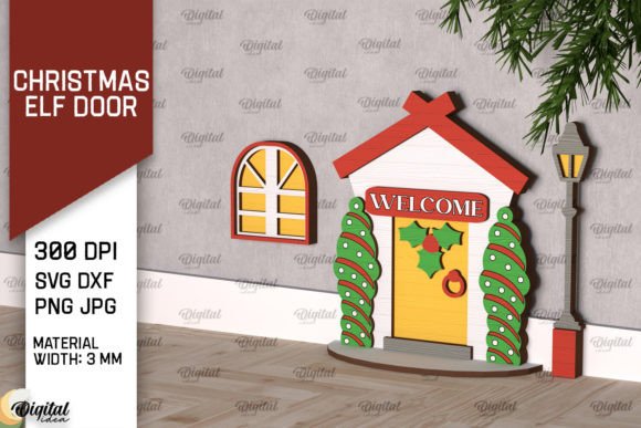 Evaluating the Christmas Elf Door Laser Cut Design for Client Work