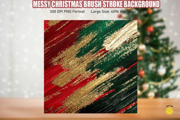 Messy Christmas Brush Strokes: A Graphic Designer's Review